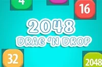Se, hvor mange point du kan opnå i dette 2048 drag-og-slip-spil?