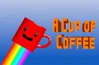 En klassisk undgå-og-saml-spil, hvor du er en flyvende kaffekop
