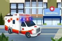 Ambulance Driver er et sjovt kørespils, hvor du styrer en ambulance gennem