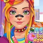 To animerede figurer med farverigt tøj og tekst i bunden, hvor der står ASMR Beauty Homeless