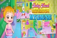 Det er tid for Baby Hazel at lære vigtigheden af badeværelseshygiejne