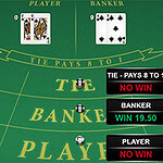 Nyd dette elegante baccarat-spil