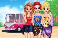 I spillet Besties Summer Vacation planlægger Besties en sød sommerferie