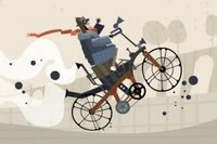 Prøv at køre længst muligt på din seje steampunk-motorcykel i dette