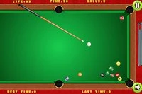 Vælg 8-ball eller Straight Pool, put kuglerne i lommerne, og vind!
