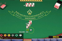 Nyd dette stilfulde blackjack-kortspil med 3D-grafik