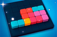 Enjoy a vibrant 3D block puzzle that lights up with every move
