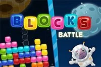 Spil sjovt blocks-puslespil i Tetris-stil i rummet
