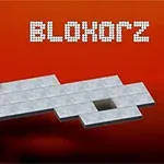 Bloxorz Et billede af en grå platform med en rektangulær blok og et hul på en rød baggrund