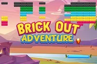 Sjovt Brick Out Adventure spil med farverige klodser