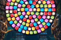 Nyd de farverige eksplosioner i Bubble Shooter Candy Wheel Level Pack!