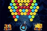Dette er et Bubble Shooter-spil, hvor spilleren samler en gylden kiste i hvert