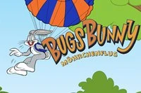 Kanin Bug Bunny er begyndt at springe med faldskærm fra fly.