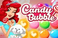 Candy Bubble er et sjovt bobleskydespil med slikkepinde