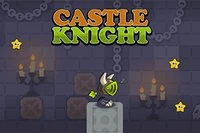 Castle Knight er et løbe-og-hoppe spil, undgå forhindringer ved at løbe og
