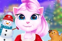 Velkommen til Cat Girl Christmas Decor Spil