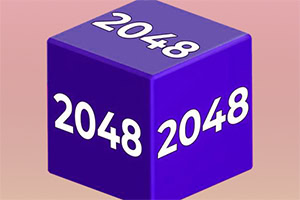 En lilla terning med tallet 2048 på alle synlige sider