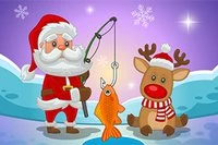Julemanden tog på julefiskeri