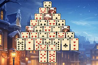 Nyd en juleudfordring i Pyramid Solitaire