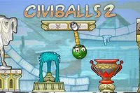 Cut chains and use cannons to get all of the colored balls into the correct