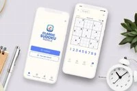 Klassisk sudoku-spil med sudoku-gitter