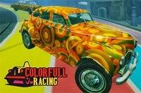 Kør med alle dine farver i Colorful Racing!