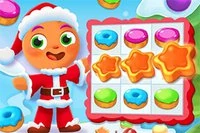Knus de søde julekager i Cookie Crush Christmas 2