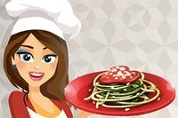 Nyt spil i den populære serie Madlavning med Emma: Zucchini Spaghetti Bolognese