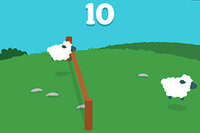 Move the fence around to let the sheep jump over it