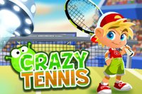 Nyd et tegneserie-tennisspil, hvor spillere kæmper mod monstre på en