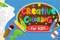 HTML5 spillet Creative Coloring, hvor du maler søde billeder