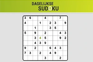 Et delvist udfyldt Sudoku-puslespil med tal i en 9x9 gitter