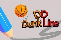 DD Dunk Line er et sportsarkadespil med en spændende idé