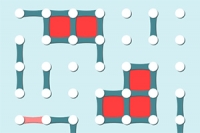 Føj farver til det klassiske papirspil med Dots and Boxes!
