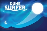 Surf din lille lysende bold gennem det hårde terræn i Dune Surfer!