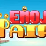 Teksten Emoji Pairs i farverige bogstaver med flere smileyer ovenpå, mod en blå himmelbaggrund