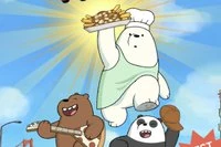 De tre bjørne fra We Bare Bears laver pommes frites i dette online spil