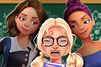 Hjælp en genert elev blive populær i From Nerd to School Popular