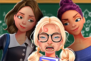 Hjælp en genert elev blive populær i From Nerd to School Popular
