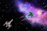 Styr dit rumskib gennem kugleregn og fjendtlige skibe