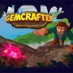 En mand klatrer en klippe for at nå en lysende pink ædelsten, omgivet af frodige grønne blade og med et logo øverst i billedet