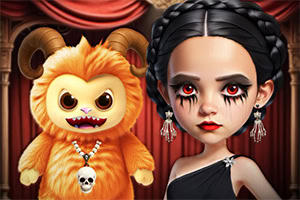 Gothic mode med Gloomy Princess og hendes søde bamse