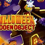 Halloween-tema med græskar, spøgelser og heksehatte mod en månebelyst baggrund