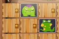 Match uhyggelige kort i Halloween Monsters huskespil