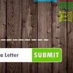 Bræt med træmønster, en udfyldningslinie, samt en indtastningsboks med knappen SUBMIT