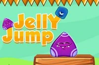 Hop så højt du kan i Jelly Jump og undgå at falde