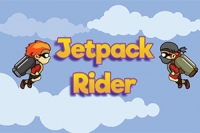 Jetpack Rider skal gennemføre niveauet og undgå at dø