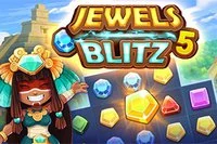 Jewels Blitz 5 er et match-3 spil i Mayatempler og løse mysterier