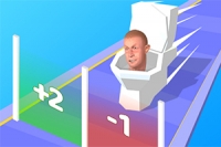 Deltag i Skibidi Clash 3D et populært parkour-spil