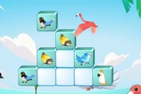 Sjov Mahjong kabalespil med fugle
